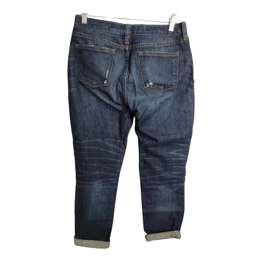 J Crew Broken‎ In Boyfriend Distressed Boho Festival Relaxed Fit Jeans 27